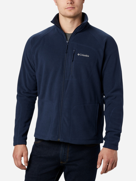 Bluza męska rozpinana streetwear z kołnierzykiem Columbia Fast Trek II Full Zip Fleece 1420421468 L Granatowa (193553188162) - obraz 1