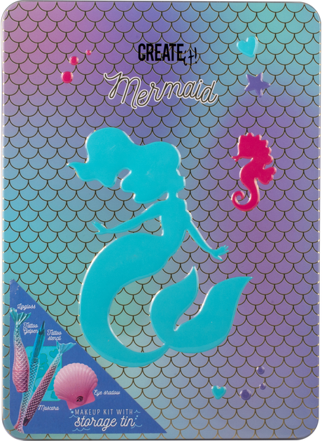 Набір косметики Create it! Mermaid Girl 2 маркери та 3 трафарети (8719668008687) - зображення 4