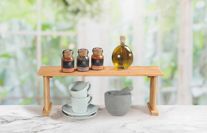 Кухонна полиця Kesper для стільниці бамбукова 58 x 15 см (4000270588037) - зображення 3