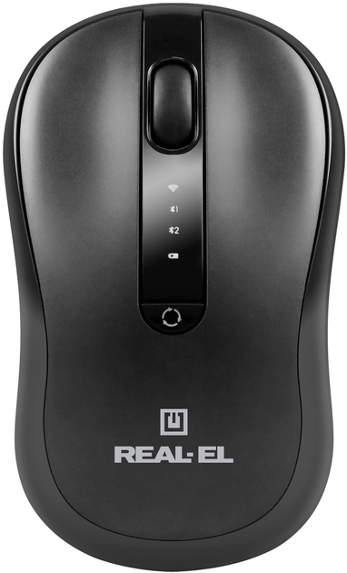 Мышь Real-El RM-450W Wireless/Bluetooth/USB Black (EL123200046) - изображение 1