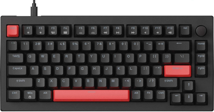 Клавиатура проводная Keychron Lemokey X4 Brown Hot-Swap Red LED USB Black (X4-A3-UA) - изображение 1