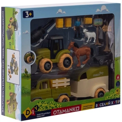 Игровой набор Otamanko Веселый хутор (трактор, грузовик, прицеп, фермер, лошадь, овца) (8827) - изображение 8