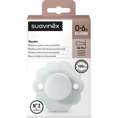 Пустушка Suavinex Wonder фізіологічна, 0-6 міс. світло-блакитн (308375) - Фото 3 Пустушка Suavinex Wonder фізіологічна, 0-6 міс. світло-блакитн (308375) - зображення 3