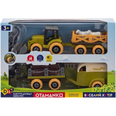 Игровой набор Otamanko Веселый хутор (трактор с двумя прицепами, лошадь и овцы) (8831) - изображение 10