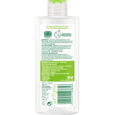 Тонік для обличчя Simple Soothing Facial Toner Заспокійливий 200 мл (5011451103856) - Фото 2 Тонік для обличчя Simple Soothing Facial Toner Заспокійливий 200 мл (5011451103856) - зображення 2