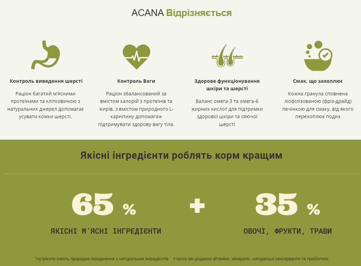 Сухой корм для взрослых домашних котов ACANA Indoor Entree Cat Домашнее Блюдо 4,5 кг (а71451) - изображение 6