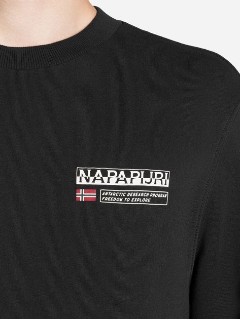 Світшот чоловічий Napapijri B-Kasba C NP0A4HPC0411 2XL Чорний (194905904584) - зображення 5