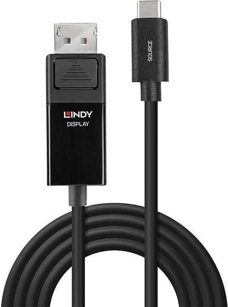 Кабель Lindy 24 pin USB-C to DisplayPort 1 м (4002888433419) - зображення 2