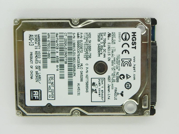Жесткий диск Hitachi (HGST) 750GB 5400rpm 8MB 5K1000-750