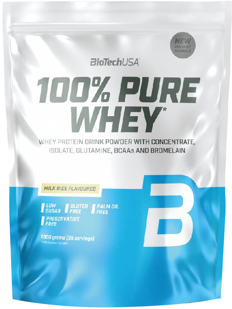 Протеїн Biotech 100% Pure Whey 1000 г Без смаку (5999076228553) - зображення 1
