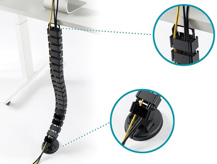 Кабельний органайзер Digitus flexible conduit Black (4016032463313) - зображення 8