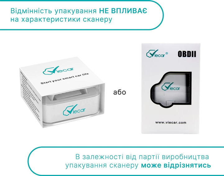 Діагностичний автосканер адаптер Viecar VC100 (покращений ELM327 v1.5) Bluetooth 4.0 (сумісний з Android, iOS) - зображення 2