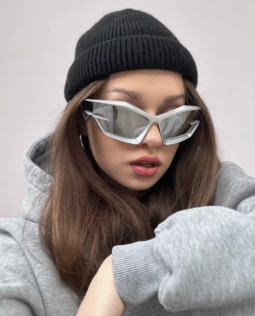 Окуляри сонцезахисні футуристичні молодіжні стиль y2k kpop