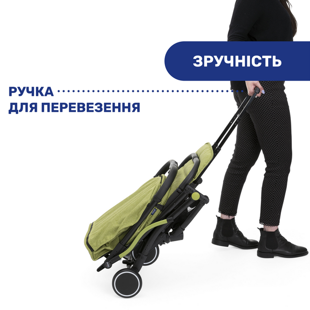Коляска с системой сборки в тележку Chicco Trolley Me, зеленая - изображение 2