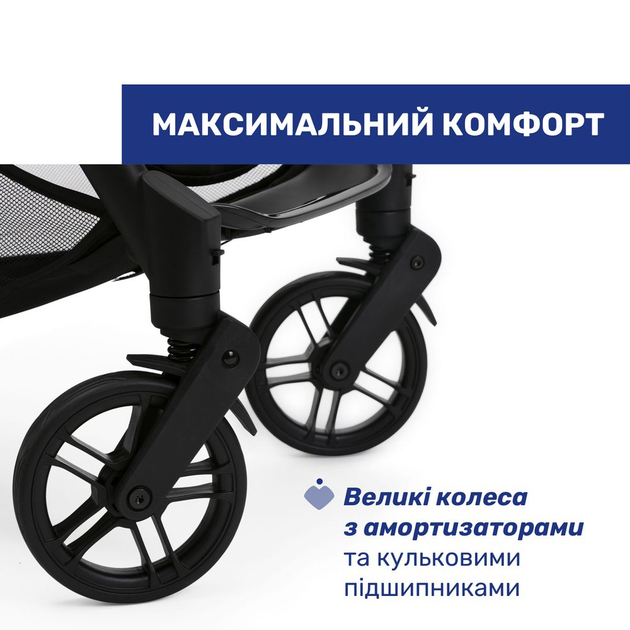 Коляска прогулочная Chicco Goody XPlus Stroller, темно-серая - изображение 5