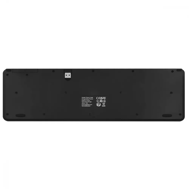 Бездротова клавіатура мембрана Proove KBCD00003001 Classic Code 2.4G ENG/UKR розкладка Black - зображення 2