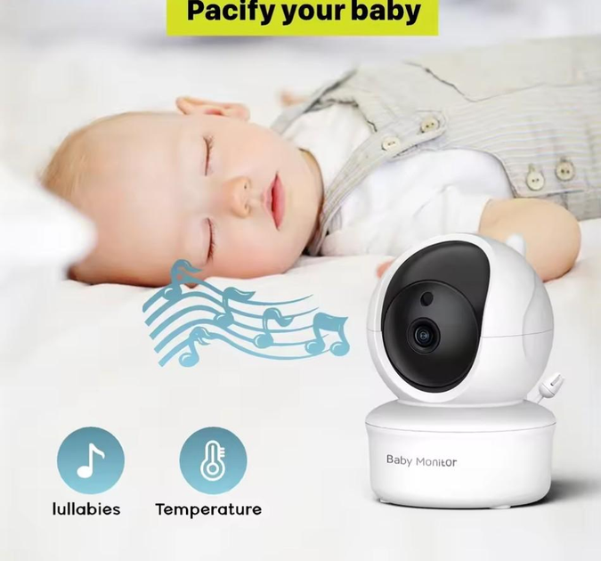 Видеоняня Baby Monitor SM650 с монитором 5'' двусторонней связью и ночным видением - изображение 3