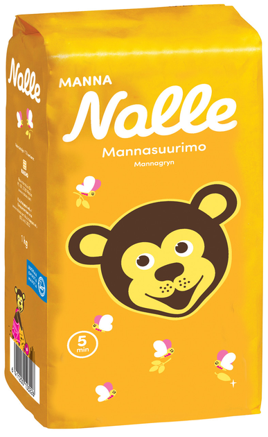 Упаковка Манна крупа NALLE 1 кг х 8 шт - зображення 1
