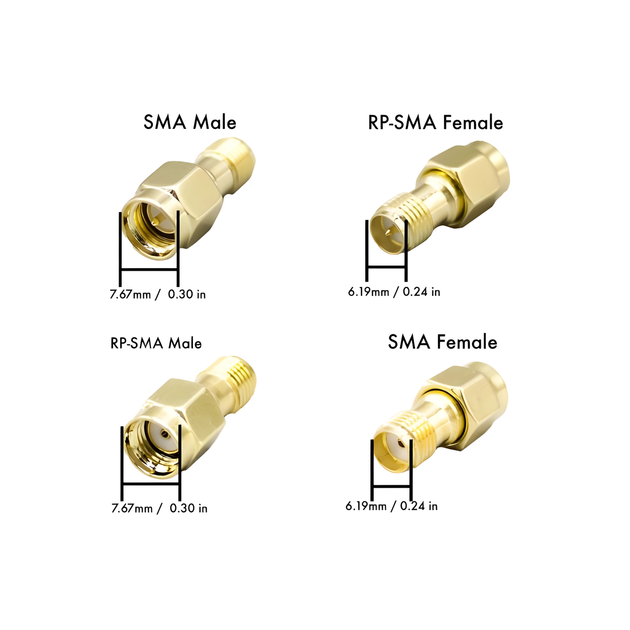 2шт 4G/GSM/WiFi антена 10dBi 2.4/5/5.8 GHz SMA Male (тато) - MIMO комплект для роутерів, модемів і т. п. - Фото 7 2шт 4G/GSM/WiFi антена 10dBi 2.4/5/5.8 GHz SMA Male (тато) - MIMO комплект для роутерів, модемів і т. п. - зображення 7