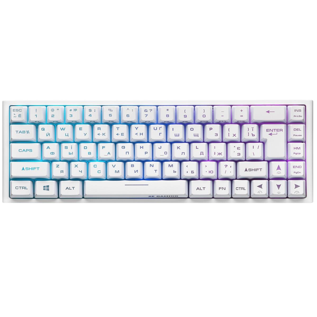 Клавиатура беспроводная 2E Gaming KG360UWT RGB белый (448002) - изображение 1