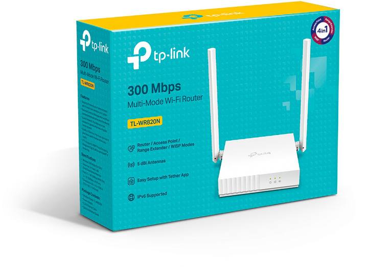 Маршрутизатор TP-LINK TL-WR820N V2 - зображення 4