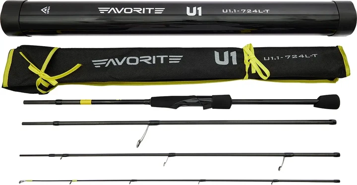 Спиннинг Favorite U1 724L-T 2.18m 3-12g Fast (4 част.) - изображение 4