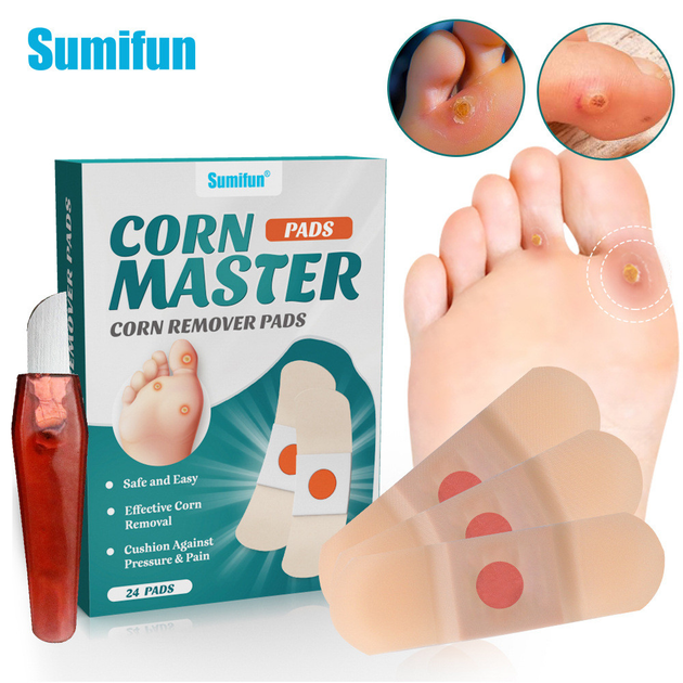 Пластирі від мозолів та натоптишів Sumifun Foot Corn Removal Patch 24 штуки - изображение 2