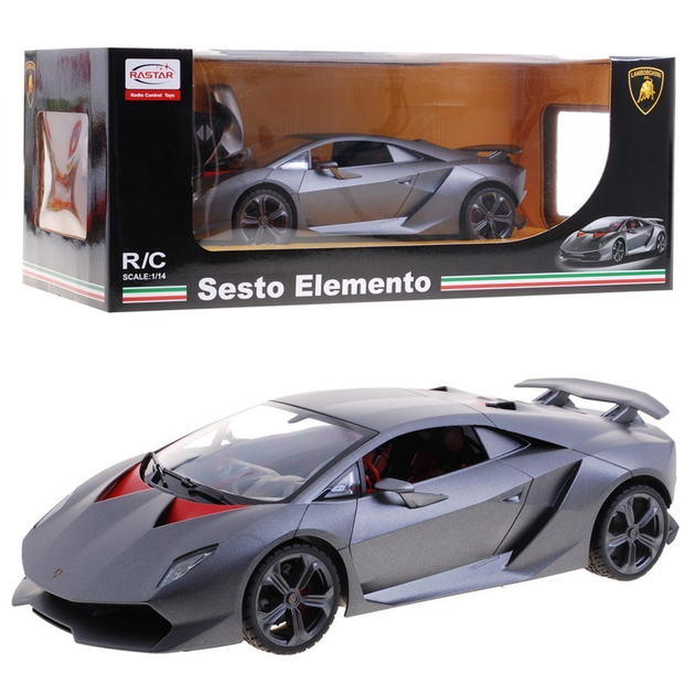 Машинка Rastar Lamborghini Sesto Elemento на радіокеруванні 1:14 Grey (6930751306936) - зображення 1