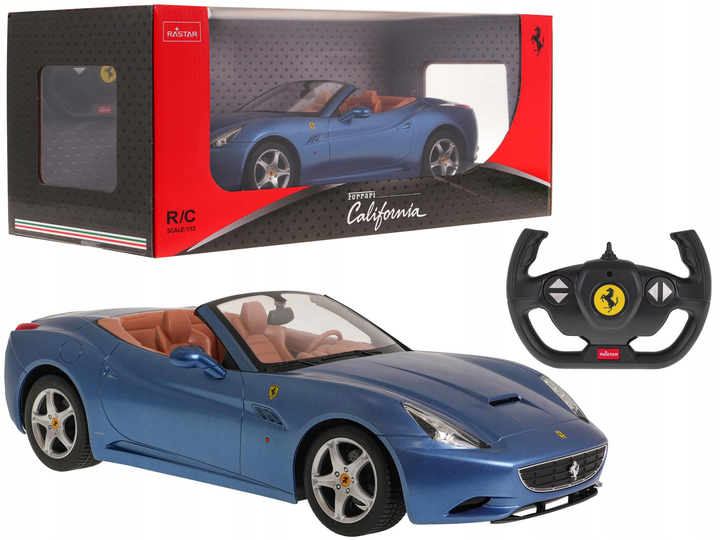 Машинка Rastar Ferrari California на радіокеруванні 1:12 Синя (6930751347205) - зображення 1