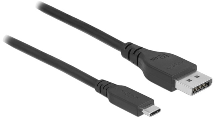 Кабель Delock USB Type-C to DisplayPort Cable 8K 60 Hz 1m Black (4043619860388) - зображення 1