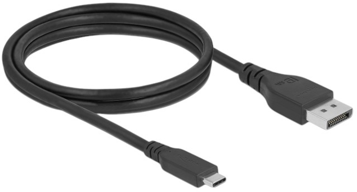 Кабель Delock USB Type-C to DisplayPort Cable 8K 60 Hz 1m Black (4043619860388) - зображення 2