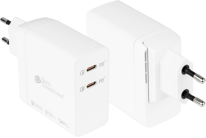 Ładowarka do telefonów Good Connections 140 W USB-C White (PCA-W006W) - obraz 1