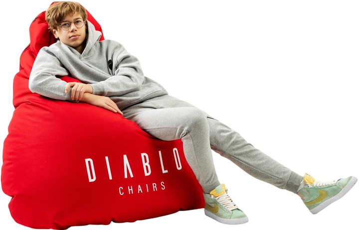 Pufa gamingowa Diablo Chairs czerwona (5904405571262) - obraz 4