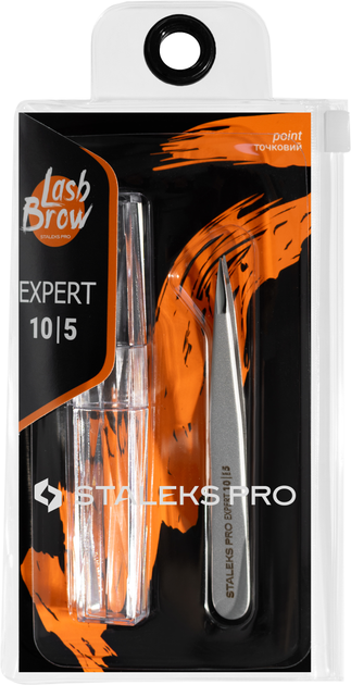 Pęseta do brwi Staleks Pro Expert 10 Type 5 1 szt (4820121592910) - obraz 4