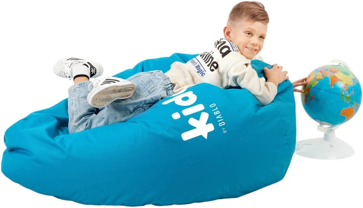 Pufa dla dziecka Diablo Chairs Kido niebieska (5904405571316) - obraz 3