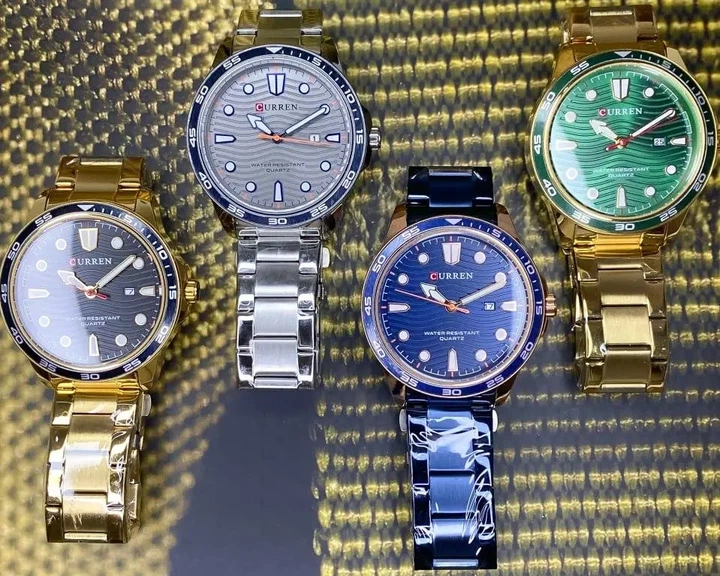 Мужские часы Curren 8426 Blue-Gold - изображение 7