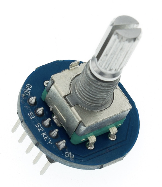 Модуль поворотного энкодера. Вращающийся потенциометр EC11 Arduino - изображение 5
