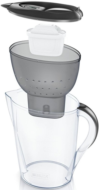 Фільтр-глечик Brita Marella XL Memo Графіт 3,5/2,0л з картриджем Maxtra - изображение 3
