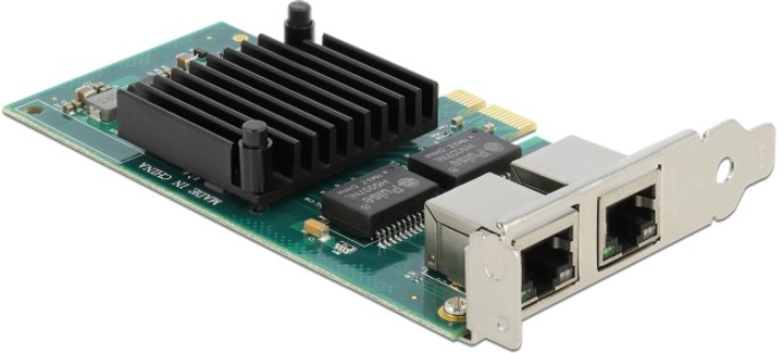 Karta rozszerzeń Delock PCI Express x1 Card 2 x RJ45 Gigabit LAN i350 (4043619885022) - obraz 1