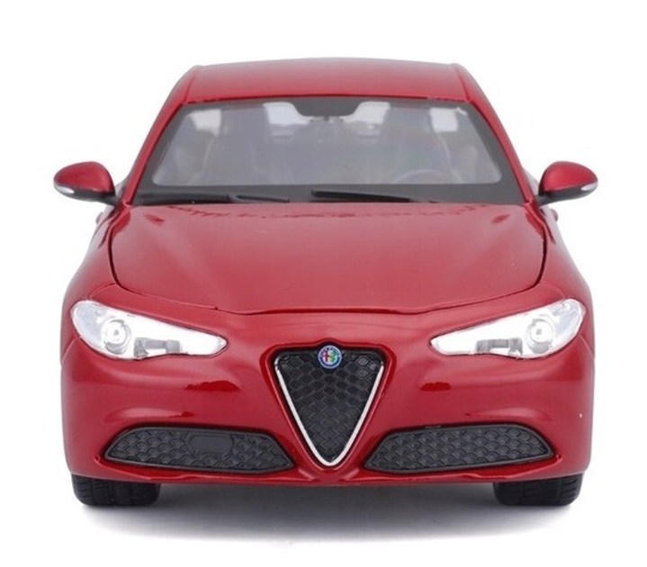 Model metalowy Bburago Alfa Romeo Giulia 1:24 czerwony (4893993210800) - obraz 5
