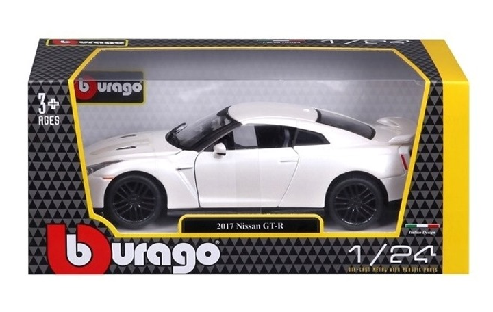 Model metalowy Bburago Nissan GT-R 1:24 biały (4893993010585) - obraz 11