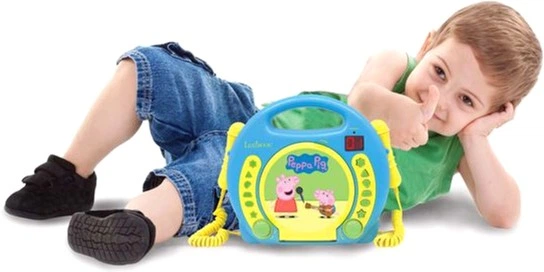 Odtwarzacz CD dla dzieci Lexibook Świnka Peppa przenośny Niebieski (3380743057927) - obraz 3