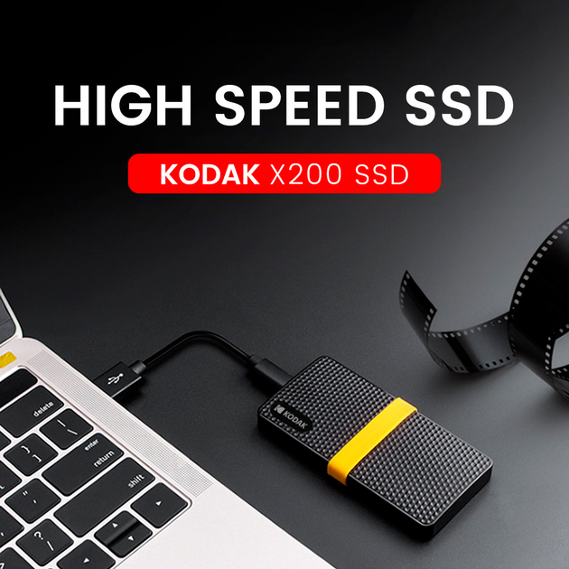 Зовнішній диск SSD 512GB Kodak X200, USB Type-C 3.1 (1015-140-00) - зображення 2