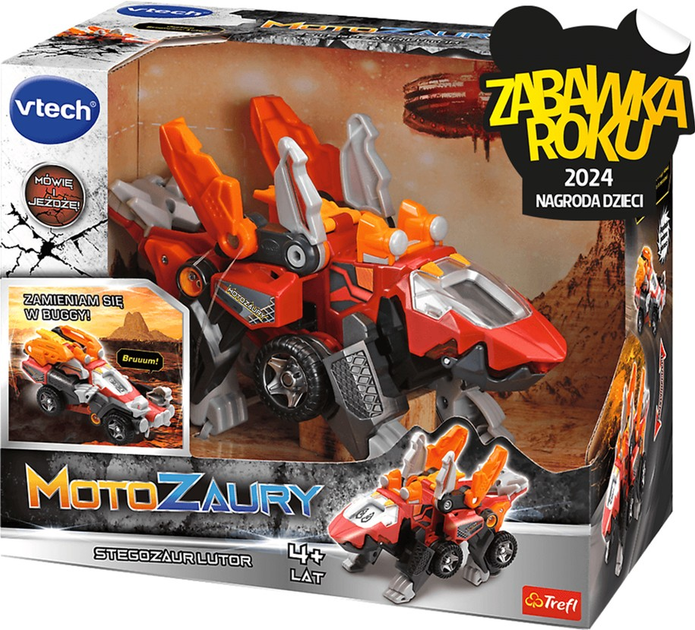 Figurka Vtech Motozaury Stegozaur Lutor 12 cm (5900511619515) - obraz 1