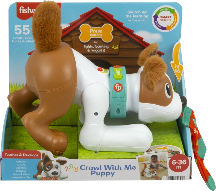 Щеня FisherPrice 123 Kruip Met Mij (194735068159) - зображення 5
