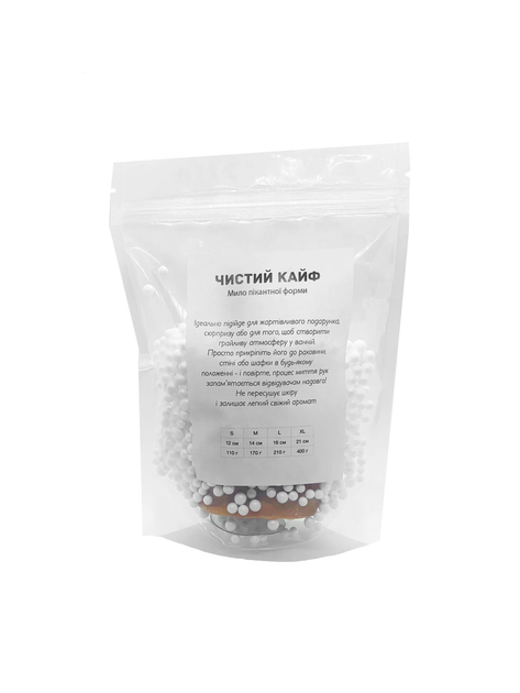 Крафтове мило член із присоскою Чистий Кайф 12 см size S бежевий (6000007388044) - изображение 4