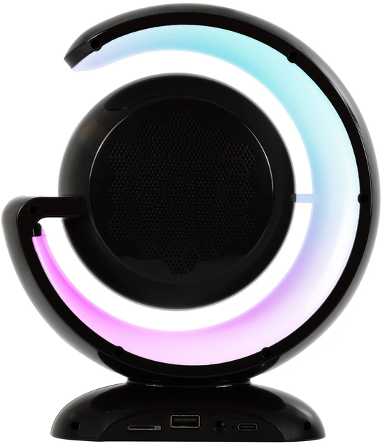 Przenośny zestaw karaoke MusicMate MM-SC70-B RainbowDust Black (5904119285066) - obraz 3