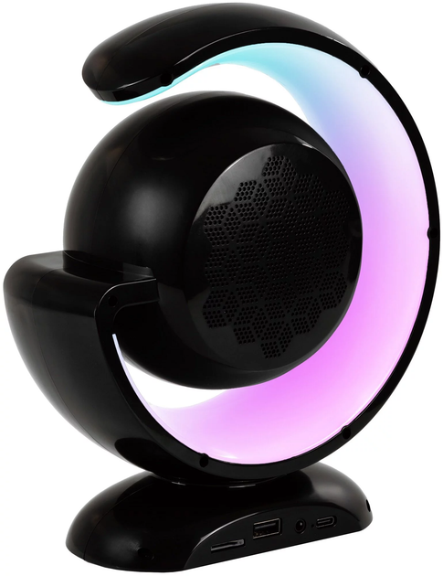 Przenośny zestaw karaoke MusicMate MM-SC70-B RainbowDust Black (5904119285066) - obraz 5