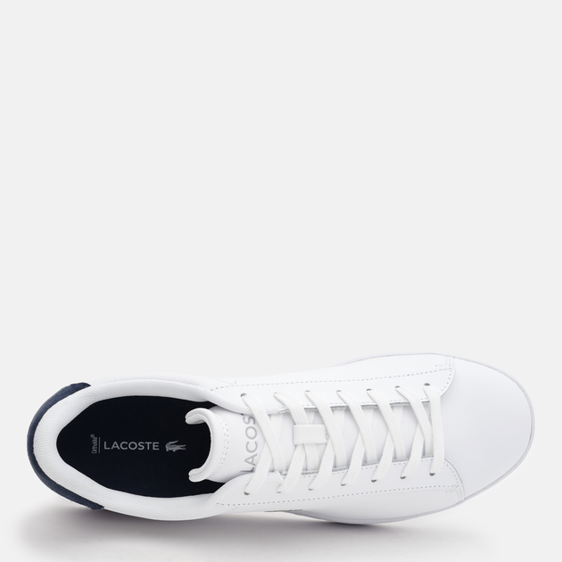 Чоловічі кеди низькі Lacoste Carnaby 748SMA0011-042 44.5 (T10) 27.8 см Wht/Nvy (5059862384365) - зображення 6
