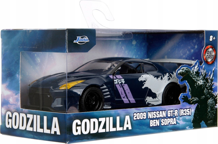 Samochód Jada Godzilla 2009 Nissan Skyline GT-R 13 cm 1:32 (4006333091056) - obraz 1